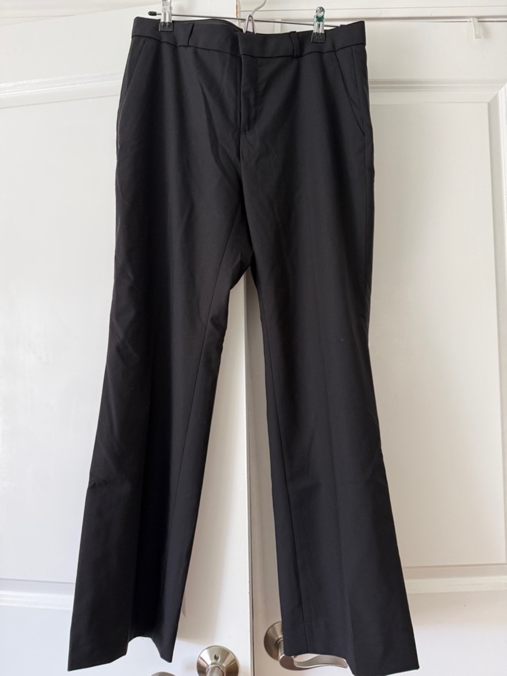 Petite BANANA REPUBLIC Black Women's Logan Trouser Pants